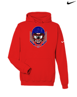 Tucson Wildcats Football Skull Crusher - Nike Club Fleece Hoodie