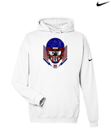 Tucson Wildcats Football Skull Crusher - Nike Club Fleece Hoodie