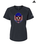 Tucson Wildcats Football Skull Crusher - Womens Adidas Performance Shirt