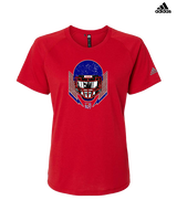 Tucson Wildcats Football Skull Crusher - Womens Adidas Performance Shirt