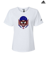 Tucson Wildcats Football Skull Crusher - Womens Adidas Performance Shirt