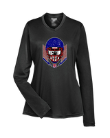 Tucson Wildcats Football Skull Crusher - Womens Performance Longsleeve