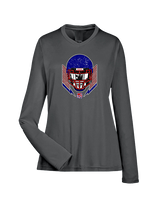Tucson Wildcats Football Skull Crusher - Womens Performance Longsleeve