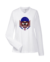 Tucson Wildcats Football Skull Crusher - Womens Performance Longsleeve