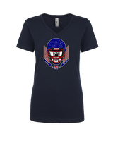 Tucson Wildcats Football Skull Crusher - Womens Vneck