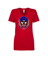 Tucson Wildcats Football Skull Crusher - Womens Vneck