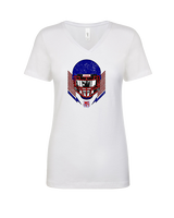 Tucson Wildcats Football Skull Crusher - Womens Vneck