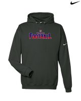 Tucson Wildcats Football Splatter - Nike Club Fleece Hoodie