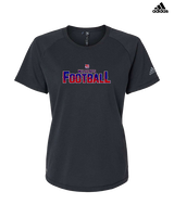 Tucson Wildcats Football Splatter - Womens Adidas Performance Shirt