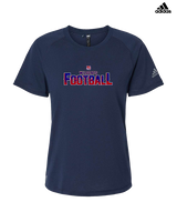 Tucson Wildcats Football Splatter - Womens Adidas Performance Shirt