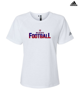Tucson Wildcats Football Splatter - Womens Adidas Performance Shirt