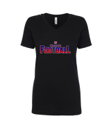 Tucson Wildcats Football Splatter - Womens Vneck