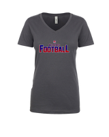 Tucson Wildcats Football Splatter - Womens Vneck