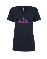 Tucson Wildcats Football Splatter - Womens Vneck