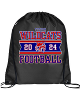Tucson Wildcats Football Stamp - Drawstring Bag