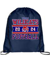 Tucson Wildcats Football Stamp - Drawstring Bag