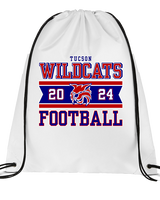 Tucson Wildcats Football Stamp - Drawstring Bag