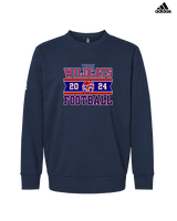 Tucson Wildcats Football Stamp - Mens Adidas Crewneck