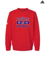 Tucson Wildcats Football Stamp - Mens Adidas Crewneck