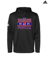 Tucson Wildcats Football Stamp - Mens Adidas Hoodie