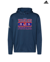 Tucson Wildcats Football Stamp - Mens Adidas Hoodie