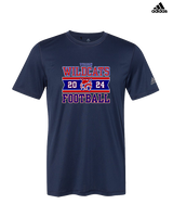 Tucson Wildcats Football Stamp - Mens Adidas Performance Shirt