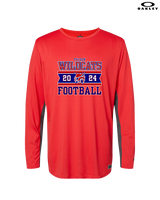 Tucson Wildcats Football Stamp - Mens Oakley Longsleeve