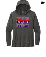 Tucson Wildcats Football Stamp - New Era Tri-Blend Hoodie