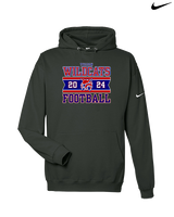 Tucson Wildcats Football Stamp - Nike Club Fleece Hoodie