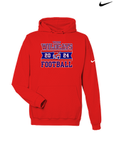 Tucson Wildcats Football Stamp - Nike Club Fleece Hoodie