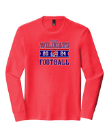 Tucson Wildcats Football Stamp - Tri-Blend Long Sleeve