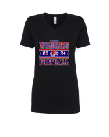 Tucson Wildcats Football Stamp - Womens Vneck