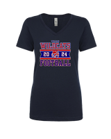 Tucson Wildcats Football Stamp - Womens Vneck