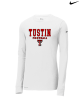 Tustin HS Football Block - Mens Nike Longsleeve