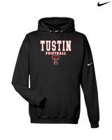 Tustin HS Football Block - Nike Club Fleece Hoodie