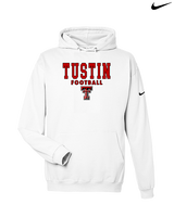 Tustin HS Football Block - Nike Club Fleece Hoodie