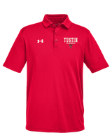 Tustin HS Football Block - Under Armour Mens Tech Polo