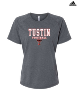 Tustin HS Football Block - Womens Adidas Performance Shirt