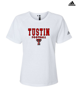 Tustin HS Football Block - Womens Adidas Performance Shirt