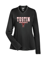 Tustin HS Football Block - Womens Performance Longsleeve