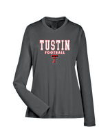 Tustin HS Football Block - Womens Performance Longsleeve