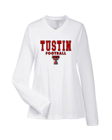 Tustin HS Football Block - Womens Performance Longsleeve