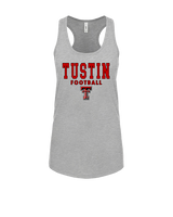 Tustin HS Football Block - Womens Tank Top