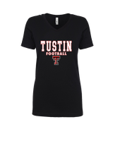 Tustin HS Football Block - Womens Vneck