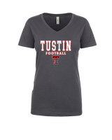 Tustin HS Football Block - Womens Vneck