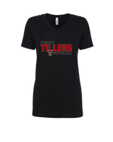 Tustin HS Football Bold - Womens Vneck