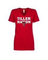 Tustin HS Football Nation - Womens Vneck