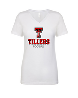 Tustin HS Football Shadow - Womens Vneck