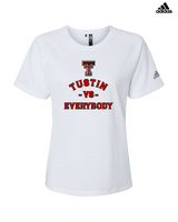 Tustin HS Football Vs Everybody - Womens Adidas Performance Shirt