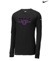 Twin Valley HS Cheer Design - Mens Nike Longsleeve